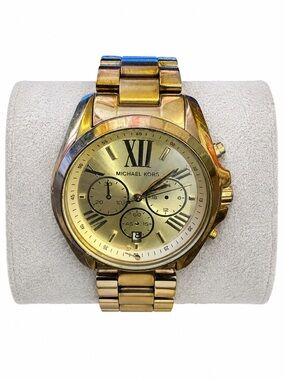 Michael Kors Gold-Tone Roman Numeral Chronograph Watch